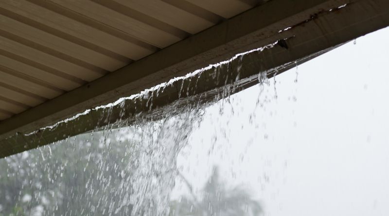 Heavy Rain Gutter Testing