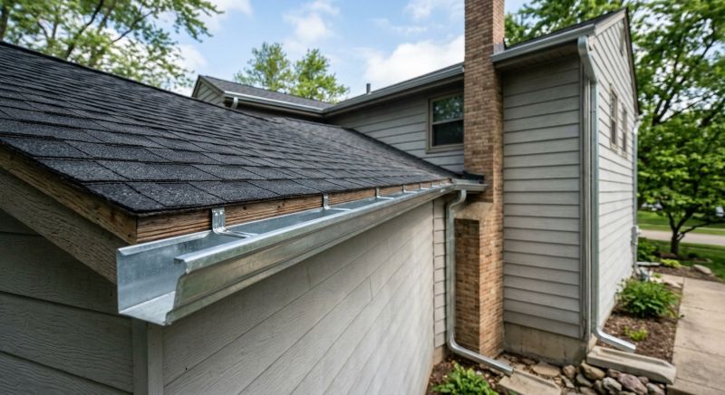 Galvanized Gutter Installation project example